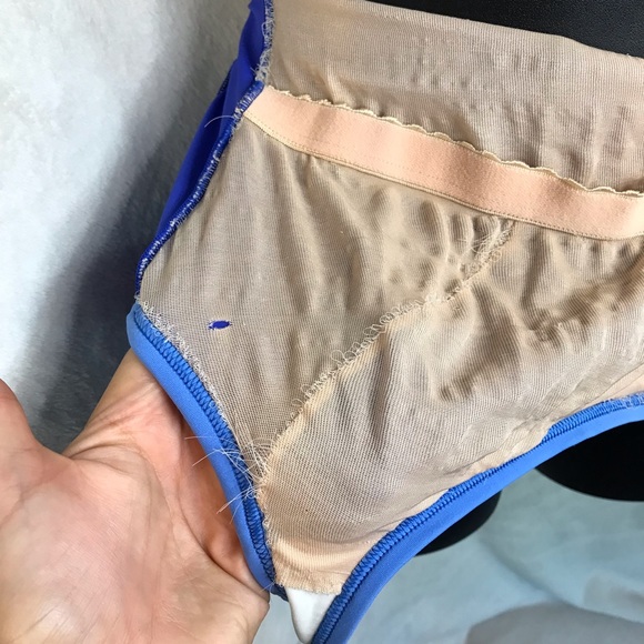 Vintage Christina one piece swimsuit made in Canada blue sports bathing suit - Picture 7 of 7